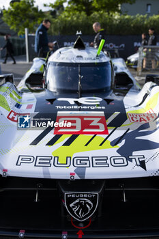 2024-04-18 - Peugeot 9x8 detail during the 2024 6 Hours of Imola, 2nd round of the 2024 FIA World Endurance Championship, from April 18 to 21, 2024 on the Autodromo Internazionale Enzo e Dino Ferrari in Imola, Qatar - FIA WEC - 6 HOURS OF IMOLA 2024 - ENDURANCE - MOTORS