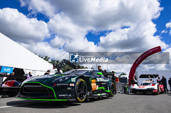 2024-04-18 - 777 SORENSEN Marco (dnk), MATEU Clément (fra), BASTARD Erwan (fra), D'Station Racing, Aston Martin Vantage GT3 #777, LM GT3, scrutineering, verifications techniques during the 2024 6 Hours of Imola, 2nd round of the 2024 FIA World Endurance Championship, from April 18 to 21, 2024 on the Autodromo Internazionale Enzo e Dino Ferrari in Imola - FIA WEC - 6 HOURS OF IMOLA 2024 - ENDURANCE - MOTORS
