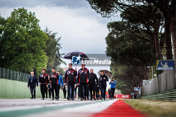 2024-04-18 - trackwalk, Toyota Gazoo Racing, during the 2024 6 Hours of Imola, 2nd round of the 2024 FIA World Endurance Championship, from April 18 to 21, 2024 on the Autodromo Internazionale Enzo e Dino Ferrari in Imola, Qatar - FIA WEC - 6 HOURS OF IMOLA 2024 - ENDURANCE - MOTORS