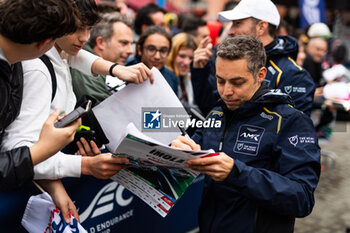 2024-04-18 - MANCINELLI Daniel (ita), Heart of Racing Team, Aston Martin Vantage GT3, portrait, parade Imola city center during the 2024 6 Hours of Imola, 2nd round of the 2024 FIA World Endurance Championship, from April 18 to 21, 2024 on the Autodromo Internazionale Enzo e Dino Ferrari in Imola, Qatar - FIA WEC - 6 HOURS OF IMOLA 2024 - ENDURANCE - MOTORS