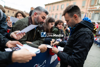 2024-04-18 - VAXIVIERE Matthieu (fra), Alpine Endurance Team, Alpine A424, portrait, parade Imola city center during the 2024 6 Hours of Imola, 2nd round of the 2024 FIA World Endurance Championship, from April 18 to 21, 2024 on the Autodromo Internazionale Enzo e Dino Ferrari in Imola, Qatar - FIA WEC - 6 HOURS OF IMOLA 2024 - ENDURANCE - MOTORS