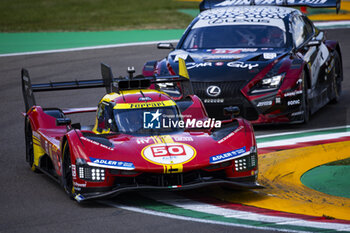 2024-04-19 - 50 FUOCO Antonio (ita), MOLINA Miguel (spa), NIELSEN Nicklas (dnk), Ferrari AF Corse, Ferrari 499P #50, Hypercar, action during the 2024 6 Hours of Imola, 2nd round of the 2024 FIA World Endurance Championship, from April 18 to 21, 2024 on the Autodromo Internazionale Enzo e Dino Ferrari in Imola - FIA WEC - 6 HOURS OF IMOLA 2024 - ENDURANCE - MOTORS
