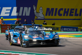 2024-04-19 - 36 VAXIVIERE Matthieu (fra), SCHUMACHER Mick (ger), LAPIERRE Nicolas (fra), Alpine Endurance Team, Alpine A424 #36, Hypercar, action during the 2024 6 Hours of Imola, 2nd round of the 2024 FIA World Endurance Championship, from April 18 to 21, 2024 on the Autodromo Internazionale Enzo e Dino Ferrari in Imola, Qatar - FIA WEC - 6 HOURS OF IMOLA 2024 - ENDURANCE - MOTORS