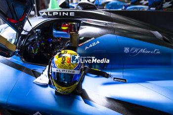 2024-04-19 - GOUNON Jules (fra), Alpine Endurance Team, Alpine A424, portrait, helmet during the 2024 6 Hours of Imola, 2nd round of the 2024 FIA World Endurance Championship, from April 18 to 21, 2024 on the Autodromo Internazionale Enzo e Dino Ferrari in Imola - FIA WEC - 6 HOURS OF IMOLA 2024 - ENDURANCE - MOTORS