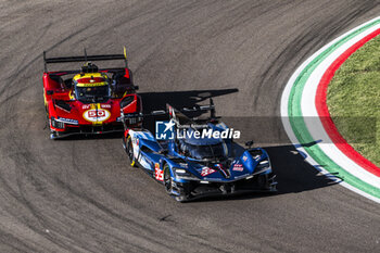 2024-04-19 - 35 MILESI Charles (fra), GOUNON Jules (and), CHATIN Paul-Loup (fra), Alpine Endurance Team #35, Alpine A424, Hypercar, 50 FUOCO Antonio (ita), MOLINA Miguel (spa), NIELSEN Nicklas (dnk), Ferrari AF Corse, Ferrari 499P #50, Hypercar, action during the 2024 6 Hours of Imola, 2nd round of the 2024 FIA World Endurance Championship, from April 18 to 21, 2024 on the Autodromo Internazionale Enzo e Dino Ferrari in Imola, Italy - FIA WEC - 6 HOURS OF IMOLA 2024 - ENDURANCE - MOTORS