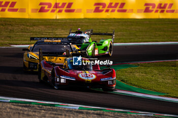 2024-04-19 - 50 FUOCO Antonio (ita), MOLINA Miguel (spa), NIELSEN Nicklas (dnk), Ferrari AF Corse, Ferrari 499P #50, Hypercar, action during the 2024 6 Hours of Imola, 2nd round of the 2024 FIA World Endurance Championship, from April 18 to 21, 2024 on the Autodromo Internazionale Enzo e Dino Ferrari in Imola, Qatar - FIA WEC - 6 HOURS OF IMOLA 2024 - ENDURANCE - MOTORS