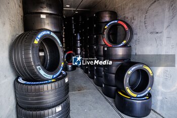 2024-04-19 - michelin, tyres, pneus, during the 2024 6 Hours of Imola, 2nd round of the 2024 FIA World Endurance Championship, from April 18 to 21, 2024 on the Autodromo Internazionale Enzo e Dino Ferrari in Imola, Qatar - FIA WEC - 6 HOURS OF IMOLA 2024 - ENDURANCE - MOTORS