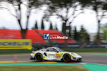 2024-04-19 - #92 Aliaksandr Malykhin, Joel Sturm, Klaus Bachler Of The Team Manthey Purerxcing, Porsche 911 Gt3 R, Lmgt3 ,They Face The Qualifying During Fia World Endurance Championship WEC 6 Hours Of Imola Italy 2024 20 April , Imola , Italy - FIA WORLD ENDURANCE  CHAMPIONSHIP WEC 6 HOURS OF IMOLA  ITALY 2024  - ENDURANCE - MOTORS