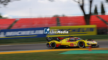 2024-04-19 - #83 Robert Kubica, Robert Shwartzman, Yifei Ye Of The Team Af Corse, Ferrari 499P, Hypercar ,They Face The Qualifying During Fia World Endurance Championship WEC 6 Hours Of Imola Italy 2024 20 April , Imola , Italy - FIA WORLD ENDURANCE  CHAMPIONSHIP WEC 6 HOURS OF IMOLA  ITALY 2024  - ENDURANCE - MOTORS