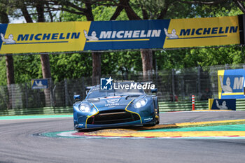 2024-04-19 - #27 Ian James, Daniel Mancinelli, Alex Riberas Of The Team Heart Of Racing Team, Aston Martin Vantage Amr, Lmgt3,They Face The Qualifying During Fia World Endurance Championship WEC 6 Hours Of Imola Italy 2024 20 April , Imola , Italy - FIA WORLD ENDURANCE  CHAMPIONSHIP WEC 6 HOURS OF IMOLA  ITALY 2024  - ENDURANCE - MOTORS