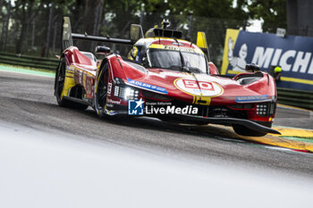 2024-04-20 - 50 FUOCO Antonio (ita), MOLINA Miguel (spa), NIELSEN Nicklas (dnk), Ferrari AF Corse, Ferrari 499P #50, Hypercar, action during the 2024 6 Hours of Imola, 2nd round of the 2024 FIA World Endurance Championship, from April 18 to 21, 2024 on the Autodromo Internazionale Enzo e Dino Ferrari in Imola, Italy - FIA WEC - 6 HOURS OF IMOLA 2024 - ENDURANCE - MOTORS