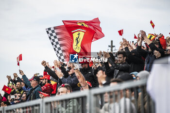 2024-04-20 - Ferrari fans, supporters, public, spectators during the 2024 6 Hours of Imola, 2nd round of the 2024 FIA World Endurance Championship, from April 18 to 21, 2024 on the Autodromo Internazionale Enzo e Dino Ferrari in Imola, Italy - FIA WEC - 6 HOURS OF IMOLA 2024 - ENDURANCE - MOTORS