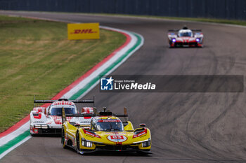 2024-04-20 - 83 KUBICA Robert (pol), SHWARTZMAN Robert (isr), YE Yifei (chn), AF Corse, Ferrari 499P #83, Hypercar, action during the 2024 6 Hours of Imola, 2nd round of the 2024 FIA World Endurance Championship, from April 18 to 21, 2024 on the Autodromo Internazionale Enzo e Dino Ferrari in Imola, Italy - FIA WEC - 6 HOURS OF IMOLA 2024 - ENDURANCE - MOTORS