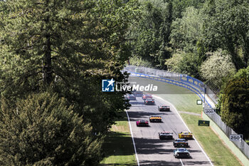 2024-04-21 - start of the race, depart, during the 2024 6 Hours of Imola, 2nd round of the 2024 FIA World Endurance Championship, from April 18 to 21, 2024 on the Autodromo Internazionale Enzo e Dino Ferrari in Imola, Italy - FIA WEC - 6 HOURS OF IMOLA 2024 - ENDURANCE - MOTORS