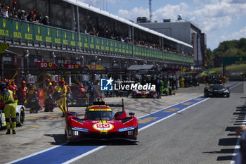 21/04/2024 - 50 FUOCO Antonio (ita), MOLINA Miguel (spa), NIELSEN Nicklas (dnk), Ferrari AF Corse, Ferrari 499P #50, Hypercar, action during the 2024 6 Hours of Imola, 2nd round of the 2024 FIA World Endurance Championship, from April 18 to 21, 2024 on the Autodromo Internazionale Enzo e Dino Ferrari in Imola - FIA WEC - 6 HOURS OF IMOLA 2024 - ENDURANCE - MOTORI