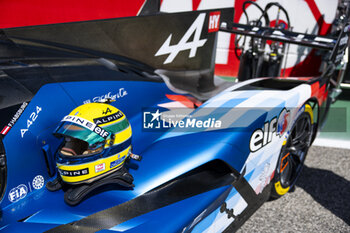 21/04/2024 - MILESI Charles (fra), Alpine Endurance Team, Alpine A424, portrait Helmet during the 2024 6 Hours of Imola, 2nd round of the 2024 FIA World Endurance Championship, from April 18 to 21, 2024 on the Autodromo Internazionale Enzo e Dino Ferrari in Imola - FIA WEC - 6 HOURS OF IMOLA 2024 - ENDURANCE - MOTORI