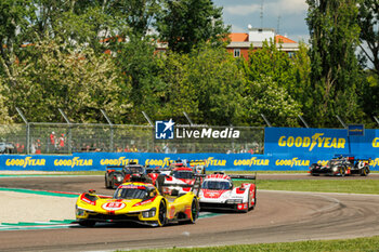 2024-04-21 - 83 KUBICA Robert (pol), SHWARTZMAN Robert (isr), YE Yifei (chn), AF Corse, Ferrari 499P #83, Hypercar, action during the 2024 6 Hours of Imola, 2nd round of the 2024 FIA World Endurance Championship, from April 18 to 21, 2024 on the Autodromo Internazionale Enzo e Dino Ferrari in Imola, Italy - FIA WEC - 6 HOURS OF IMOLA 2024 - ENDURANCE - MOTORS
