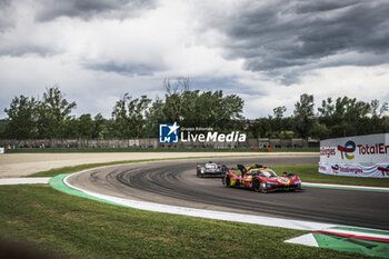 2024-04-21 - 50 FUOCO Antonio (ita), MOLINA Miguel (spa), NIELSEN Nicklas (dnk), Ferrari AF Corse, Ferrari 499P #50, Hypercar, 07 CONWAY Mike (gbr), KOBAYASHI Kamui (jpn), DE VRIES Nyck (nld), Toyota Gazoo Racing, Toyota GR010 - Hybrid #07, Hypercar, action during the 2024 6 Hours of Imola, 2nd round of the 2024 FIA World Endurance Championship, from April 18 to 21, 2024 on the Autodromo Internazionale Enzo e Dino Ferrari in Imola, Italy - FIA WEC - 6 HOURS OF IMOLA 2024 - ENDURANCE - MOTORS
