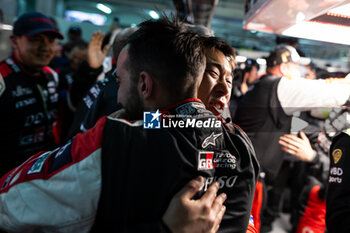 2024-04-21 - Toyota Gazoo Racing celebration during the 2024 6 Hours of Imola, 2nd round of the 2024 FIA World Endurance Championship, from April 18 to 21, 2024 on the Autodromo Internazionale Enzo e Dino Ferrari in Imola, Italy - FIA WEC - 6 HOURS OF IMOLA 2024 - ENDURANCE - MOTORS