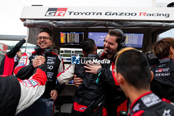 21/04/2024 - Toyota Gazoo Racing celebration during the 2024 6 Hours of Imola, 2nd round of the 2024 FIA World Endurance Championship, from April 18 to 21, 2024 on the Autodromo Internazionale Enzo e Dino Ferrari in Imola, Italy - FIA WEC - 6 HOURS OF IMOLA 2024 - ENDURANCE - MOTORI