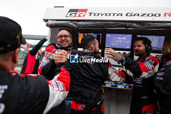 21/04/2024 - Toyota Gazoo Racing celebration during the 2024 6 Hours of Imola, 2nd round of the 2024 FIA World Endurance Championship, from April 18 to 21, 2024 on the Autodromo Internazionale Enzo e Dino Ferrari in Imola, Italy - FIA WEC - 6 HOURS OF IMOLA 2024 - ENDURANCE - MOTORI