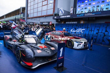 21/04/2024 - 07 CONWAY Mike (gbr), KOBAYASHI Kamui (jpn), DE VRIES Nyck (nld), Toyota Gazoo Racing, Toyota GR010 - Hybrid #07, Hypercar, 31 FARFUS Augusto (bra), GELAEL Sean (ind), LEUNG Darren (gbr), Team WRT, BMW M4 GT3 #31, LM GT3, action during the 2024 6 Hours of Imola, 2nd round of the 2024 FIA World Endurance Championship, from April 18 to 21, 2024 on the Autodromo Internazionale Enzo e Dino Ferrari in Imola - FIA WEC - 6 HOURS OF IMOLA 2024 - ENDURANCE - MOTORI