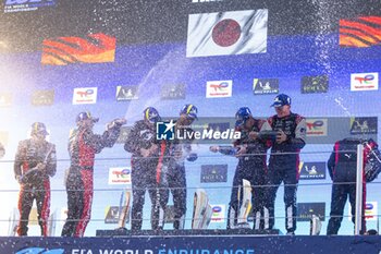 21/04/2024 - 07 CONWAY Mike (gbr), KOBAYASHI Kamui (jpn), DE VRIES Nyck (nld), Toyota Gazoo Racing, Toyota GR010 - Hybrid #07, Hypercar, podium during the 2024 6 Hours of Imola, 2nd round of the 2024 FIA World Endurance Championship, from April 18 to 21, 2024 on the Autodromo Internazionale Enzo e Dino Ferrari in Imola - FIA WEC - 6 HOURS OF IMOLA 2024 - ENDURANCE - MOTORI