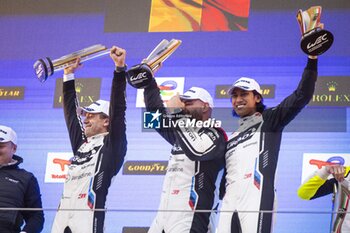 21/04/2024 - 31 FARFUS Augusto (bra), GELAEL Sean (ind), LEUNG Darren (gbr), Team WRT, BMW M4 GT3 #31, LM GT3, podium during the 2024 6 Hours of Imola, 2nd round of the 2024 FIA World Endurance Championship, from April 18 to 21, 2024 on the Autodromo Internazionale Enzo e Dino Ferrari in Imola - FIA WEC - 6 HOURS OF IMOLA 2024 - ENDURANCE - MOTORI