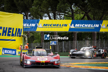 2024-04-21 - 50 FUOCO Antonio (ita), MOLINA Miguel (spa), NIELSEN Nicklas (dnk), Ferrari AF Corse, Ferrari 499P #50, Hypercar, action during the 2024 6 Hours of Imola, 2nd round of the 2024 FIA World Endurance Championship, from April 18 to 21, 2024 on the Autodromo Internazionale Enzo e Dino Ferrari in Imola, Qatar - FIA WEC - 6 HOURS OF IMOLA 2024 - ENDURANCE - MOTORS