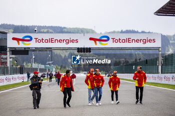2024-05-08 - 50 FUOCO Antonio (ita), MOLINA Miguel (spa), NIELSEN Nicklas (dnk), Ferrari AF Corse, Ferrari 499P #50, Hypercar, portrait during the 2024 TotalEnergies 6 Hours of Spa-Francorchamps, 3rd round of the 2024 FIA World Endurance Championship, from May 8 to 11, 2024 on the Circuit de Spa-Francorchamps in Stavelot, Belgium - FIA WEC - 6 HOURS OF SPA-FRANCORCHAMPS 2024 - ENDURANCE - MOTORS