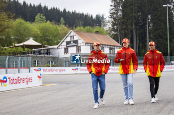2024-05-08 - 50 FUOCO Antonio (ita), MOLINA Miguel (spa), NIELSEN Nicklas (dnk), Ferrari AF Corse, Ferrari 499P #50, Hypercar, portrait during the 2024 TotalEnergies 6 Hours of Spa-Francorchamps, 3rd round of the 2024 FIA World Endurance Championship, from May 8 to 11, 2024 on the Circuit de Spa-Francorchamps in Stavelot, Belgium - FIA WEC - 6 HOURS OF SPA-FRANCORCHAMPS 2024 - ENDURANCE - MOTORS