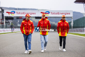 08/05/2024 - 50 FUOCO Antonio (ita), MOLINA Miguel (spa), NIELSEN Nicklas (dnk), Ferrari AF Corse, Ferrari 499P #50, Hypercar, portrait during the 2024 TotalEnergies 6 Hours of Spa-Francorchamps, 3rd round of the 2024 FIA World Endurance Championship, from May 8 to 11, 2024 on the Circuit de Spa-Francorchamps in Stavelot, Belgium - FIA WEC - 6 HOURS OF SPA-FRANCORCHAMPS 2024 - ENDURANCE - MOTORI