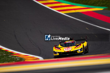 09/05/2024 - 83 KUBICA Robert (pol), SHWARTZMAN Robert (isr), YE Yifei (chn), AF Corse, Ferrari 499P #83, Hypercar, action during the 2024 TotalEnergies 6 Hours of Spa-Francorchamps, 3rd round of the 2024 FIA World Endurance Championship, from May 8 to 11, 2024 on the Circuit de Spa-Francorchamps in Stavelot, Belgium - FIA WEC - 6 HOURS OF SPA-FRANCORCHAMPS 2024 - ENDURANCE - MOTORI