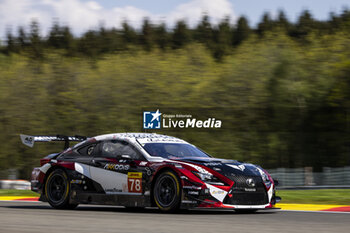 09/05/2024 - 78 MIYATA Ritomo (jpn), SCHMID Clemens (aut), ROBIN Arnold (fra), Akkodis ASP Team, Lexus RC F GT3 #78, LM GT3, action during the 2024 TotalEnergies 6 Hours of Spa-Francorchamps, 3rd round of the 2024 FIA World Endurance Championship, from May 8 to 11, 2024 on the Circuit de Spa-Francorchamps in Stavelot, Belgium - FIA WEC - 6 HOURS OF SPA-FRANCORCHAMPS 2024 - ENDURANCE - MOTORI