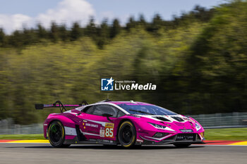 09/05/2024 - 85 BOVY Sarah (bel), FREY RAHEL (swi), GATTING Michelle (dnk), Iron Dames, Lamborghini Huracan GT3 Evo2 #85, LM GT3, action during the 2024 TotalEnergies 6 Hours of Spa-Francorchamps, 3rd round of the 2024 FIA World Endurance Championship, from May 8 to 11, 2024 on the Circuit de Spa-Francorchamps in Stavelot, Belgium - FIA WEC - 6 HOURS OF SPA-FRANCORCHAMPS 2024 - ENDURANCE - MOTORI