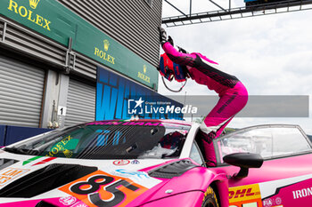 2024-05-10 - BOVY Sarah (bel), Iron Dames, Lamborghini Huracan GT3 Evo2, portrait hyperpole during the 2024 TotalEnergies 6 Hours of Spa-Francorchamps, 3rd round of the 2024 FIA World Endurance Championship, from May 8 to 11, 2024 on the Circuit de Spa-Francorchamps in Stavelot, Belgium - FIA WEC - 6 HOURS OF SPA-FRANCORCHAMPS 2024 - ENDURANCE - MOTORS