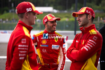 2024-05-10 - NIELSEN Nicklas (dnk), FUOCO Antonio (ita), MOLINA Miguel (spa), Ferrari AF Corse, Ferrari 499P #50, portrait during the 2024 TotalEnergies 6 Hours of Spa-Francorchamps, 3rd round of the 2024 FIA World Endurance Championship, from May 8 to 11, 2024 on the Circuit de Spa-Francorchamps in Stavelot, Belgium - FIA WEC - 6 HOURS OF SPA-FRANCORCHAMPS 2024 - ENDURANCE - MOTORS