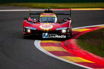 2024-05-10 - 50 FUOCO Antonio (ita), MOLINA Miguel (spa), NIELSEN Nicklas (dnk), Ferrari AF Corse, Ferrari 499P #50, Hypercar, action during the 2024 TotalEnergies 6 Hours of Spa-Francorchamps, 3rd round of the 2024 FIA World Endurance Championship, from May 8 to 11, 2024 on the Circuit de Spa-Francorchamps in Stavelot, Belgium - FIA WEC - 6 HOURS OF SPA-FRANCORCHAMPS 2024 - ENDURANCE - MOTORS