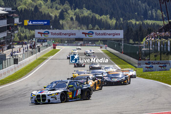 2024-05-11 - Start of the race, 46 MARTIN Maxime (bel), ROSSI Valentino (ita), AL HARTHY Ahmad (omn) Team WRT, BMW M4 GT3 #46, LM GT3, action during the 2024 TotalEnergies 6 Hours of Spa-Francorchamps, 3rd round of the 2024 FIA World Endurance Championship, from May 8 to 11, 2024 on the Circuit de Spa-Francorchamps in Stavelot, Belgium - FIA WEC - 6 HOURS OF SPA-FRANCORCHAMPS 2024 - ENDURANCE - MOTORS