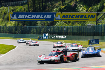 2024-05-11 - 05 CAMPBELL Matt (aus), CHRISTENSEN Michael (dnk), MAKOWIECKI Frédéric (fra), Porsche Penske Motorsport, Porsche 963 #05, Hypercar, action, depart, start, during the 2024 TotalEnergies 6 Hours of Spa-Francorchamps, 3rd round of the 2024 FIA World Endurance Championship, from May 8 to 11, 2024 on the Circuit de Spa-Francorchamps in Stavelot, Belgium - FIA WEC - 6 HOURS OF SPA-FRANCORCHAMPS 2024 - ENDURANCE - MOTORS