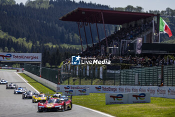 2024-05-11 - 51 PIER GUIDI Alessandro (ita), CALADO James (gbr), GIOVINAZZI Antonio (ita), Ferrari AF Corse, Ferrari 499P #51, Hypercar, action during the 2024 TotalEnergies 6 Hours of Spa-Francorchamps, 3rd round of the 2024 FIA World Endurance Championship, from May 8 to 11, 2024 on the Circuit de Spa-Francorchamps in Stavelot, Belgium - FIA WEC - 6 HOURS OF SPA-FRANCORCHAMPS 2024 - ENDURANCE - MOTORS