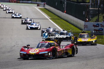 2024-05-11 - 51 PIER GUIDI Alessandro (ita), CALADO James (gbr), GIOVINAZZI Antonio (ita), Ferrari AF Corse, Ferrari 499P #51, Hypercar, action during the 2024 TotalEnergies 6 Hours of Spa-Francorchamps, 3rd round of the 2024 FIA World Endurance Championship, from May 8 to 11, 2024 on the Circuit de Spa-Francorchamps in Stavelot, Belgium - FIA WEC - 6 HOURS OF SPA-FRANCORCHAMPS 2024 - ENDURANCE - MOTORS