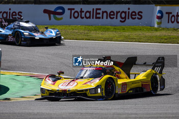 2024-05-11 - 83 KUBICA Robert (pol), SHWARTZMAN Robert (isr), YE Yifei (chn), AF Corse, Ferrari 499P #83, Hypercar, action during the 2024 TotalEnergies 6 Hours of Spa-Francorchamps, 3rd round of the 2024 FIA World Endurance Championship, from May 8 to 11, 2024 on the Circuit de Spa-Francorchamps in Stavelot, Belgium - FIA WEC - 6 HOURS OF SPA-FRANCORCHAMPS 2024 - ENDURANCE - MOTORS