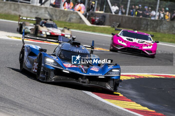 2024-05-11 - 35 MILESI Charles (fra), GOUNON Jules (fra), CHATIN Paul-Loup (fra), Alpine Endurance Team #35, Alpine A424, Hypercar, 85 BOVY Sarah (bel), FREY RAHEL (swi), GATTING Michelle (dnk), Iron Dames, Lamborghini Huracan GT3 Evo2 #85, LM GT3, action during the 2024 TotalEnergies 6 Hours of Spa-Francorchamps, 3rd round of the 2024 FIA World Endurance Championship, from May 8 to 11, 2024 on the Circuit de Spa-Francorchamps in Stavelot, Belgium - FIA WEC - 6 HOURS OF SPA-FRANCORCHAMPS 2024 - ENDURANCE - MOTORS