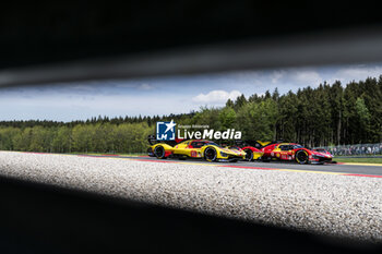 2024-05-11 - 51 PIER GUIDI Alessandro (ita), CALADO James (gbr), GIOVINAZZI Antonio (ita), Ferrari AF Corse, Ferrari 499P #51, Hypercar, 83 KUBICA Robert (pol), SHWARTZMAN Robert (isr), YE Yifei (chn), AF Corse, Ferrari 499P #83, Hypercar, action during the 2024 TotalEnergies 6 Hours of Spa-Francorchamps, 3rd round of the 2024 FIA World Endurance Championship, from May 8 to 11, 2024 on the Circuit de Spa-Francorchamps in Stavelot, Belgium - FIA WEC - 6 HOURS OF SPA-FRANCORCHAMPS 2024 - ENDURANCE - MOTORS