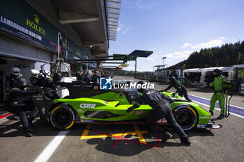 2024-05-11 - 63 BORTOLOTTI Mirko (ita), CALDARELLI Andrea (ita), KVYAT Daniil (ita), Lamborghini Iron Lynx, Lamborghini SC63 #63, Hypercar, pit stop during the 2024 TotalEnergies 6 Hours of Spa-Francorchamps, 3rd round of the 2024 FIA World Endurance Championship, from May 8 to 11, 2024 on the Circuit de Spa-Francorchamps in Stavelot, Belgium - FIA WEC - 6 HOURS OF SPA-FRANCORCHAMPS 2024 - ENDURANCE - MOTORS