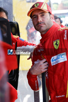 2024-05-11 - MOLINA Miguel (spa), Ferrari AF Corse, Ferrari 499P, portrait during the 2024 TotalEnergies 6 Hours of Spa-Francorchamps, 3rd round of the 2024 FIA World Endurance Championship, from May 8 to 11, 2024 on the Circuit de Spa-Francorchamps in Stavelot, Belgium - FIA WEC - 6 HOURS OF SPA-FRANCORCHAMPS 2024 - ENDURANCE - MOTORS