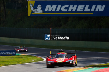 2024-05-11 - 51 PIER GUIDI Alessandro (ita), CALADO James (gbr), GIOVINAZZI Antonio (ita), Ferrari AF Corse, Ferrari 499P #51, Hypercar, action during the 2024 TotalEnergies 6 Hours of Spa-Francorchamps, 3rd round of the 2024 FIA World Endurance Championship, from May 8 to 11, 2024 on the Circuit de Spa-Francorchamps in Stavelot, Belgium - FIA WEC - 6 HOURS OF SPA-FRANCORCHAMPS 2024 - ENDURANCE - MOTORS