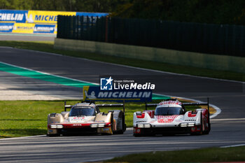 2024-05-11 - 06 ESTRE Kevin (fra), LOTTERER André (ger), VANTHOOR Laurens (bel), Porsche Penske Motorsport, Porsche 963 #06, Hypercar, action, 12 STEVENS Will (gbr), ILOTT Callum (gbr), Hertz Team Jota, Porsche 963 #12, Hypercar, action during the 2024 TotalEnergies 6 Hours of Spa-Francorchamps, 3rd round of the 2024 FIA World Endurance Championship, from May 8 to 11, 2024 on the Circuit de Spa-Francorchamps in Stavelot, Belgium - FIA WEC - 6 HOURS OF SPA-FRANCORCHAMPS 2024 - ENDURANCE - MOTORS