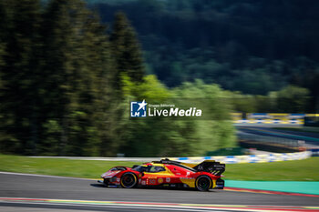 2024-05-11 - 50 FUOCO Antonio (ita), MOLINA Miguel (spa), NIELSEN Nicklas (dnk), Ferrari AF Corse, Ferrari 499P #50, Hypercar, action during the 2024 TotalEnergies 6 Hours of Spa-Francorchamps, 3rd round of the 2024 FIA World Endurance Championship, from May 8 to 11, 2024 on the Circuit de Spa-Francorchamps in Stavelot, Belgium - FIA WEC - 6 HOURS OF SPA-FRANCORCHAMPS 2024 - ENDURANCE - MOTORS